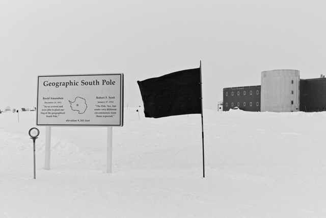 Santiago Sierra. South Pole Documentation, 2015. Ditone archival print on Hahnemuhle Photo Rag. Courtesy of Santiago Sierra Studio & a/political.