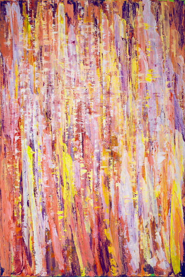 Susan Swartz. Landscape of Resonances 001, 2013. Acrylic on linen, 72 x 48 in. Courtesy of Susan Swartz Studios.