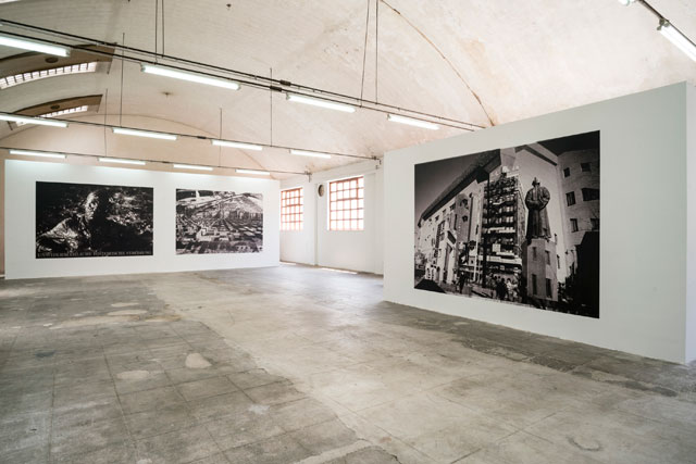 Katharina Sieverding. Installation view, Sieverding Palermo, Manifesta 12, Haus der Kunst, Palermo, 2018. © Katharina Sieverding. Photograph: © Klaus Mettig.