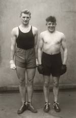 August Sander. Boxer (Boxers), 1929 (printed 1972). Gelatin silver print, 80.2 x 60 cm (31 5/8 x 23 5/8 in). Photograph: Genevieve Hanson. © Die Photographische Sammlung/SK Stiftung Kultur - August Sander Archiv, Cologne / DACS 2018.