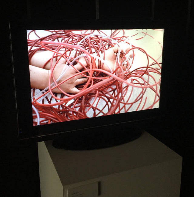 Chiharu Shiota. Wall, 2010. Installation view. Photograph: Veronica Simpson.