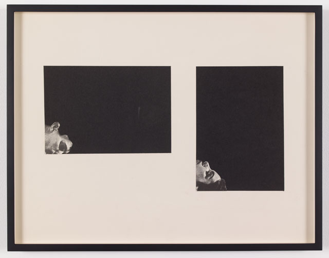 John Stezaker. Untitled (Photoroman), c1979. Collage, 8.43 x 16.06 in (21.4 x 40.8 cm). Courtesy of the artist and Petzel, New York.