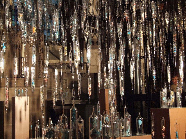 Pamela Schilderman. Bula Matari, 2007. Salt crystals and glass.