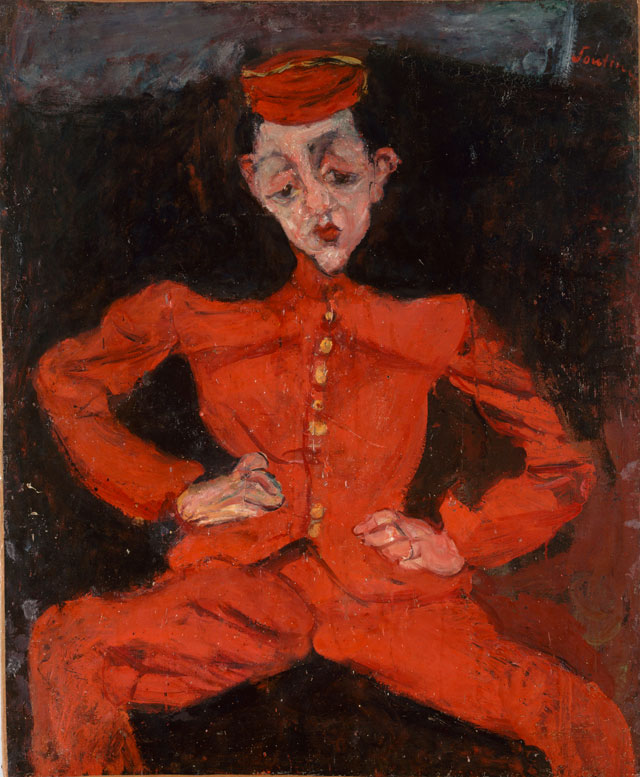 Chaïm Soutine. Bellboy, c1925. Oil on canvas, 98 x 80.5 cm. Centre Georges Pompidou, Paris, Musee national dart moderne Centre de creation industrielle.