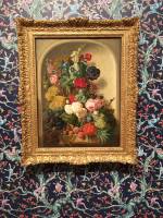 Jan Van Os (1744-1808). Still Life: Flowers and Fruit (c1764). Photograph: Veronica Simpson.