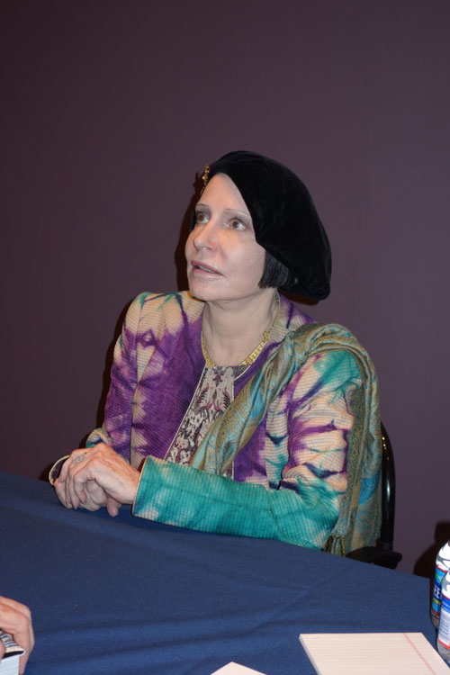 Mary McFadden at the book signing event.