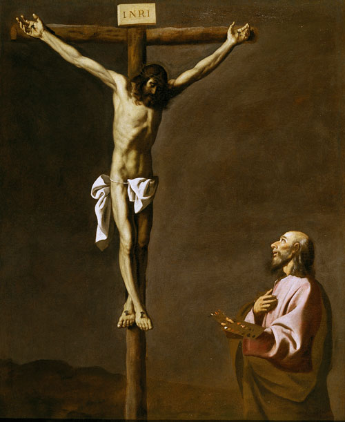 Francisco de Zurbarán (1598–1664). <em>Saint Luke contemplating the Crucifixion</em>, 1630s. © Museo Nacional del Prado, Madrid.