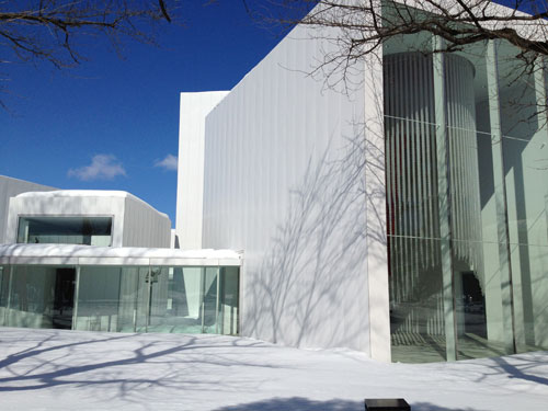 Ryue Nishizawa. Exterior view (2) of the Towada Art Center, 2005–08.