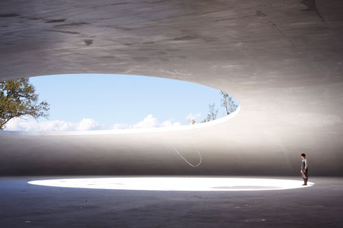 Ryue Nishizawa. Teshima Art Museum, Shodo Island, Japan, 2004-10