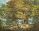 Paul Sandby (1731-1809). <em>Tree Felling</em>, c 1800. Nottingham City Museums and Galleries.