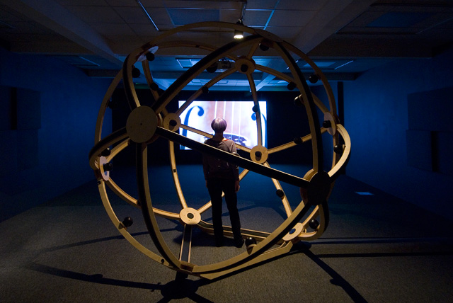 Aura Satz. The Trembling Line, installation view, John Hansard Gallery, 2015. © John Hansard Gallery. Photograph: Steve Shrimpton.