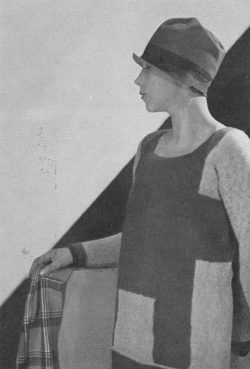 Elsa Schiaparelli, Vogue Paris, February 1927. 
      Courtesy of The Metropolitan Museum of Art. Photograph by George Hoyningen-Huené.      © R.J. Horst.
