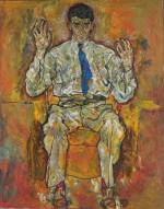 Egon Schiele. The Painter Albert Paris Gütersloh, 1918. Oil on canvas, 140.3 x 109.9 cm. The Minneapolis Institute of Arts, Gift of the P. D. McMillan Land Company. © The Minneapolis Institute of Arts.