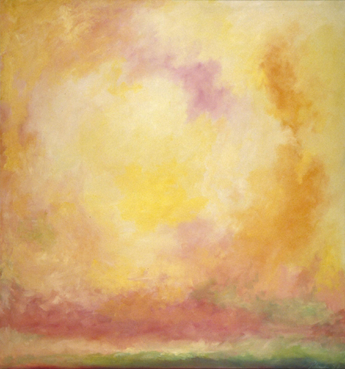 Jon Schueler. <em>Le Soleil, </em>Clamart, France 1958. 72 x 67 inches (o/c 58-39). (C) Jon Schueler Estate.