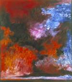 Jon Schueler. <em>Snow Cloud and Blue Sky</em>, Mallaig Vaig 1958. 80 x 71 inches (o/c 58-13). (C) Jon Schueler Estate.