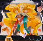 Dana Schutz. Lion Eating Its Tamer, 2015. Oil on canvas, 83.5 x 89 in (212.1 x 226.1 cm).