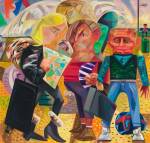 Dana Schutz. Swiss Family Traveling, 2015. Oil on canvas, 84 x 88 in (213.4 x 223.5 cm).