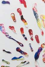 Samara Scott. Landscape, 2014. Toothpaste, magazines (detail). Courtesy of The Sunday Painter and the artist.