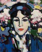 JD Fergusson. Hortensia, 1907. Oil on canvas, 43 x 38 cm. The University of Aberdeen - bequeathed by Eric Linklater, 1976.