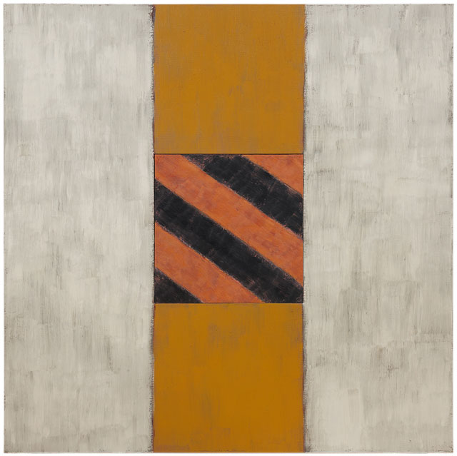 Sean Scully. White Light, 1988. Oil on linen, 72 x 72 in (182.9 x 182.9 cm) Image courtesy Mnuchin Gallery, New York. © Sean Scully. Photograph: Foto Gasull.