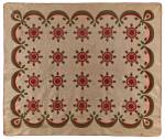 Whig Rose and Swag Border Quilt. Unidentified slaves; made for Mrs. Marmaduke Beckwith Morton (1811–1880). Morton Plantation
The Knob, Russellville, Kentucky, c1850. Cotton, 88 x 104 in. Collection American Folk Art Museum, New York. Gift of Marijane Edwards Camp. Photograph: Gavin Ashworth, New York.