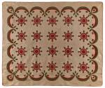 Whig Rose and Swag Border Quilt. Unidentified slaves; made for Mrs. Marmaduke Beckwith Morton (1811–1880). Morton Plantation
The Knob, Russellville, Kentucky, c1850. Cotton, 88 x 104 in. Collection American Folk Art Museum, New York. Gift of Marijane Edwards Camp. Photograph: Gavin Ashworth, New York.