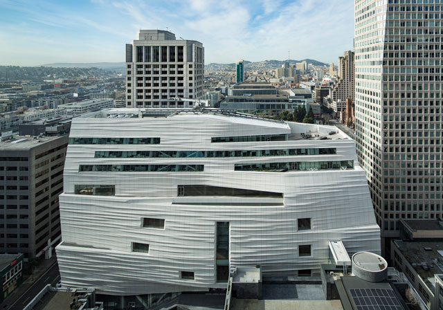 Snøhetta expansion of the new SFMOMA, 2016. Photograph: © Henrik Kam, courtesy SFMOMA.