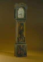 Maker unkown. <em>Tall Case Clock,</em> about 1830. Case, probably New Hampshire; works, Connecticut. Collection of the Shelburne Museum