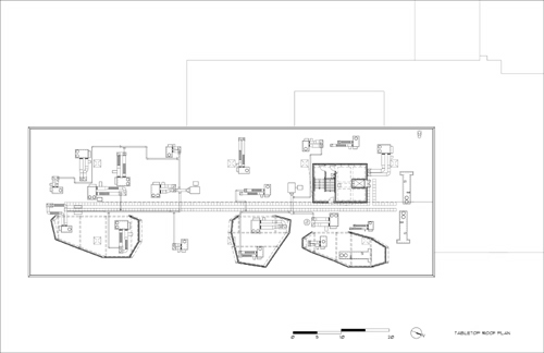 Sharp Center. <em>Roof plan.</em>