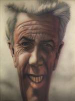 Jim Shaw, Untitled (Distorted Faces series), 1979. Graphite, airbrush, and Prismacolor on paper, 14 x 11 in (35.6 x 27.9 cm). Collection the artist