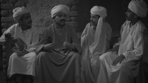 Wael Shawky . Al Araba Al Madfuna, 2012 . Video-still, video, b/w, sound, 21:21 min.  Courtesy Galerie Sfeir-Semler.