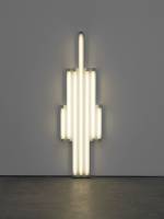 Dan Flavin. Monument for V. Tatlin, 1969-70. Fluorescent tubes and metal. © the artist and DACS, London. Courtesy Cattelain Collection.