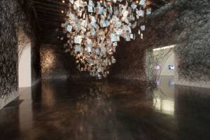 Chiharu Shiota. Letter of Thanks, 2014. © DACS 2013, The New Art Gallery Walsall, Photograph: Jonathan Shaw.