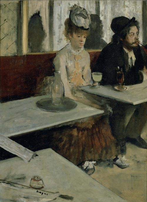 Edgar Degas (1834-1917). L'Absinthe 1875-76. Oil on canvas 920 x 680. Musée d’Orsay, Paris © photo RMN - H. Lewandowski