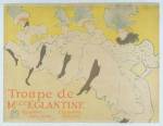Henri de Toulouse-Lautrec 1864-1901. La Troupe de Mademoiselle Eglantine 1896. Lithograph  617 x 804 mm. Victoria and Albert Museum