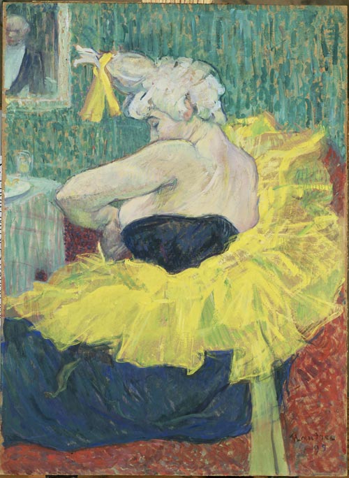 Henri de Toulouse-Lautrec 1864-1901. The Clowness Cha-U-Kao 1895. Essence on cardboard. Musée d’Orsay, Paris. © photo RMN - H. Lewandowski