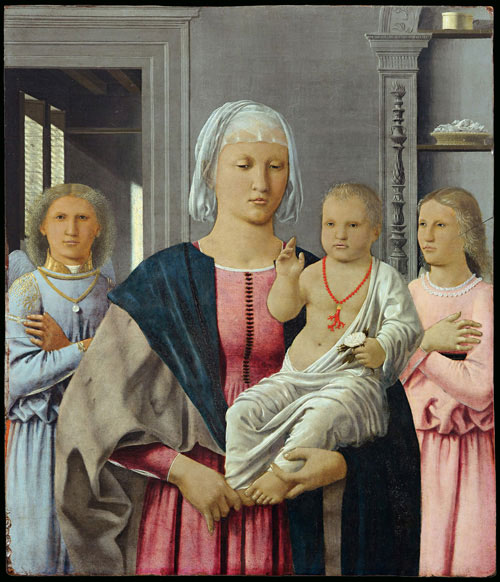 Piero della Francesca. Madonna di Senigallia, c1474. Oil on panel, 61 x 53.5 cm. Urbino, Galleria Nazionale delle Marche.