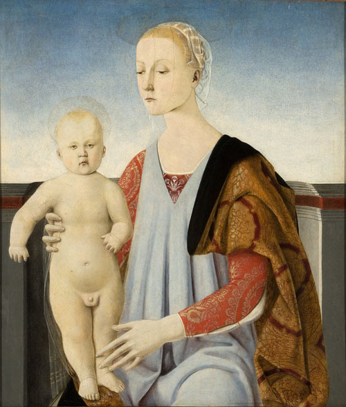 Luca Signorelli. Madonna With Child, 1465-75. Tempera on panel, 61.8 x 53.5 cm. Venezia, Fondazione Cini.