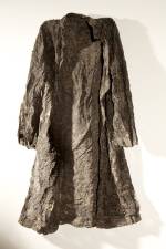 Silvia Hatzl. Dress, 2012. Silk, ash and pigment, 100 x 53 x 17 cm. Courtesy Rosenfeld Porcini.