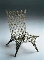 Droog Design. <em>Knotted Chair</em>, Marcel Wanders, 1996 50 x 60 x 100 cm. Carbon and aramid fibres, epoxy resin. Collection Droog Design. Photo: Hans van der Mars.