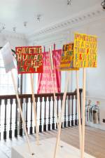 Bob and Roberta Smith. Art Is Your Human Right: The Artistic Campaigns of Bob and Roberta Smith, 16 October 2015 – 31 January 2016. Installation view (2). Courtesy Bob and Roberta Smith. Photograph: Nicola Tree.