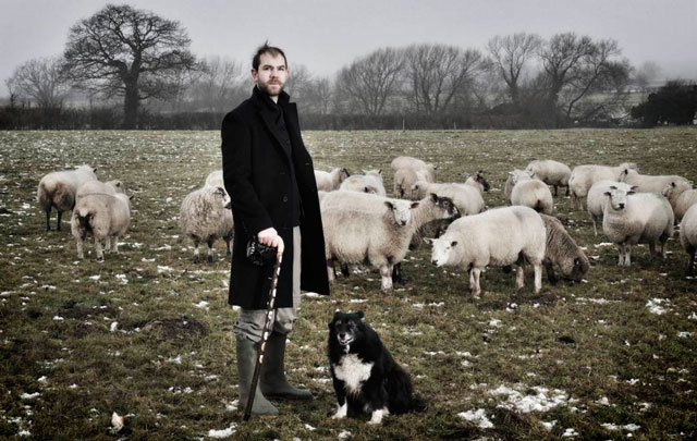 David Brian Smith on a friend's farm in Shropshire, 2012. Photograph: Daniel Graves.