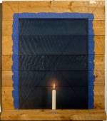 Michael Snow. Midnight Blue, 1973-1974. Colour photograph, wood, acrylic paint, wax, 28 11/16 x 26 x 4 7/8 in (73 x 66 x 12.5 cm). Centre Pompidou, Paris. Musée national d'art moderne/Centre de création industrielle. Purchase, 1979.