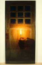 Michael Snow. Door, 1979. Colour photograph, 90 x 46 x 5 in (228.6 x 119.3 x 15.2 cm). The Bailey Collection, Ontario, Canada.