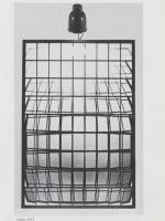 Michael Snow. Glares, 1973. 81 black-and-white photographs, mounted on Masonite painted with acrylic; light fixture; frame, 58 3/8 x 39 3/8 in (149.2 x 100.3 cm). Manulife Financial Corporate Art Collection.