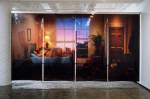 Michael Snow. Powers of Two, 2003. Four photographic transparencies, suspended from ceiling, 102 x 192 1/8 in (259 x 488 cm).