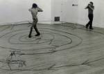 Dan Graham. Two Correlated Rotations, 1969. Black and white photograph, 74 x 86 cm. Courtesy Lisson Gallery, London.