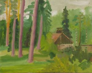 Ivan Sotnikov. Vyritsa, 2010. Oil on canvas, 40 х 50 cm. Collection of Vladimir Egorov.