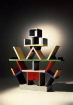 Ettore Sottsass. Carlton room divider for Memphis, 1981. Wood, plastic laminate, 194.9 x 189.9 x 40 cm. 'Ettore Sottsass: Work in Progress', Design Museum, London.