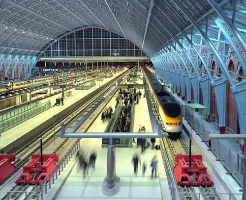 The Barlow Shed on the first day of Eurostar Services operating from the newly restored St Pancras International. Photo by Michael Walter/Troika